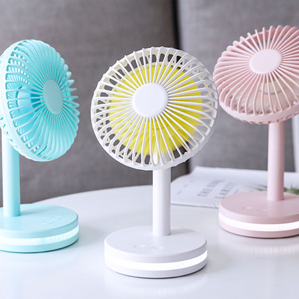 휴대용 미니 선풍기 무드등 탁상용 야외 캠핑 손풍기 써큘레이터 무선 책상 사무실 손선풍기