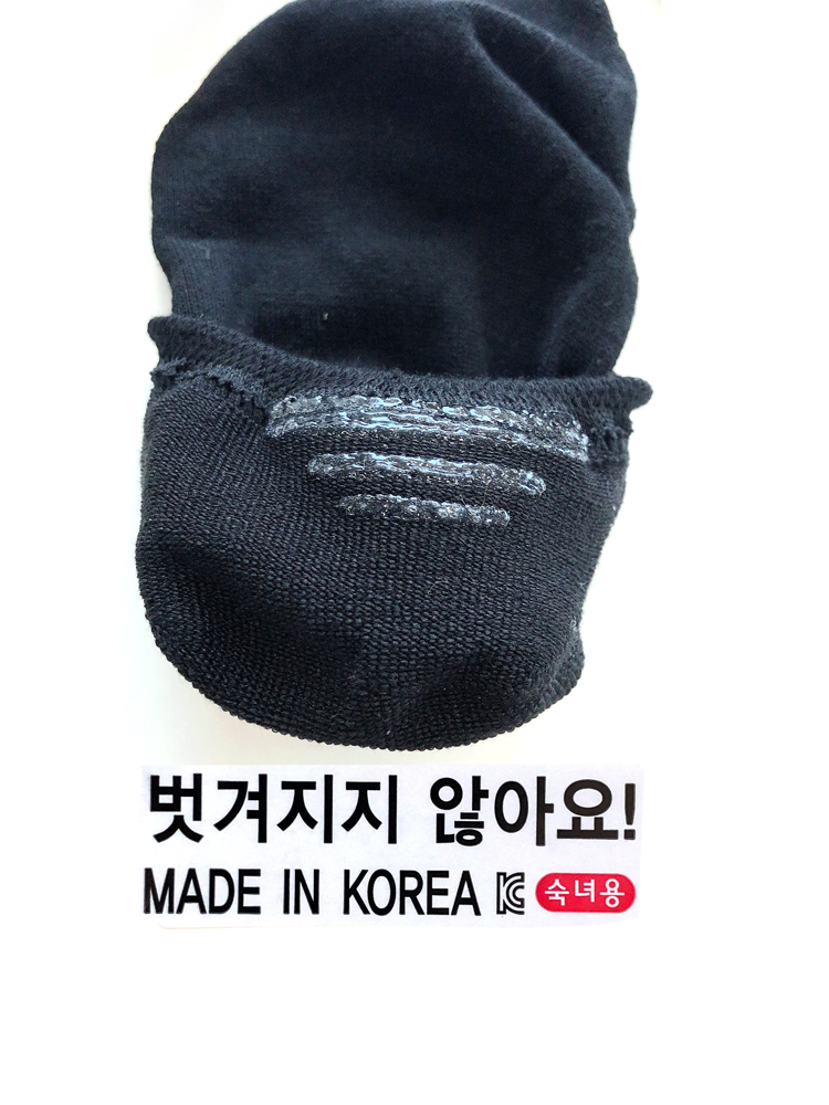 안벗겨지는 국내생산 면덧신 실리콘 페이크삭스 - 상세 이미지 2