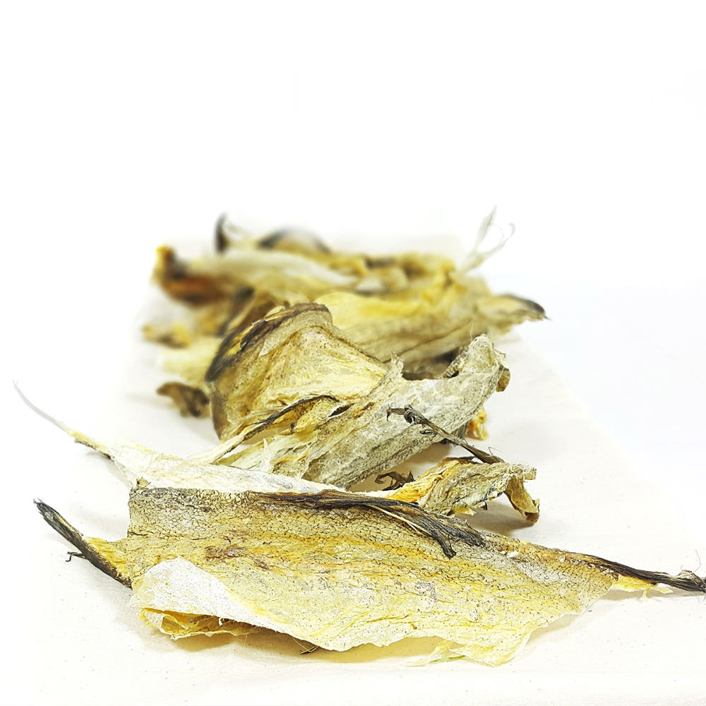 명태껍질 조리 전후