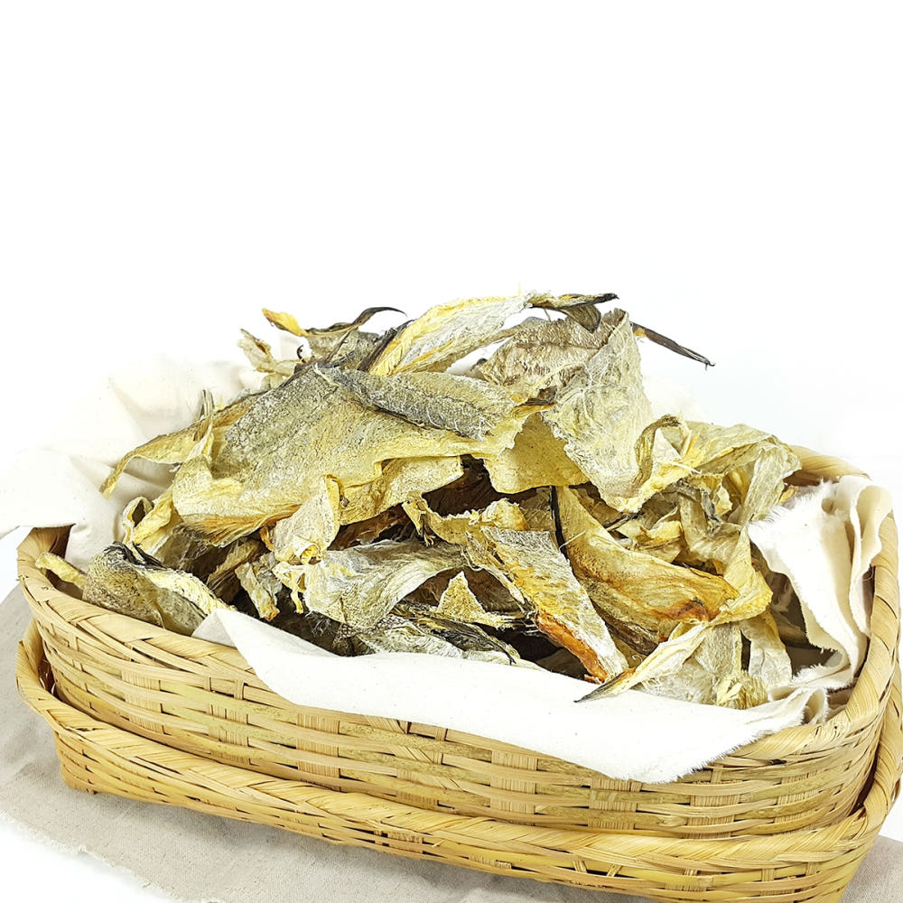 명태껍질 튀김 완성