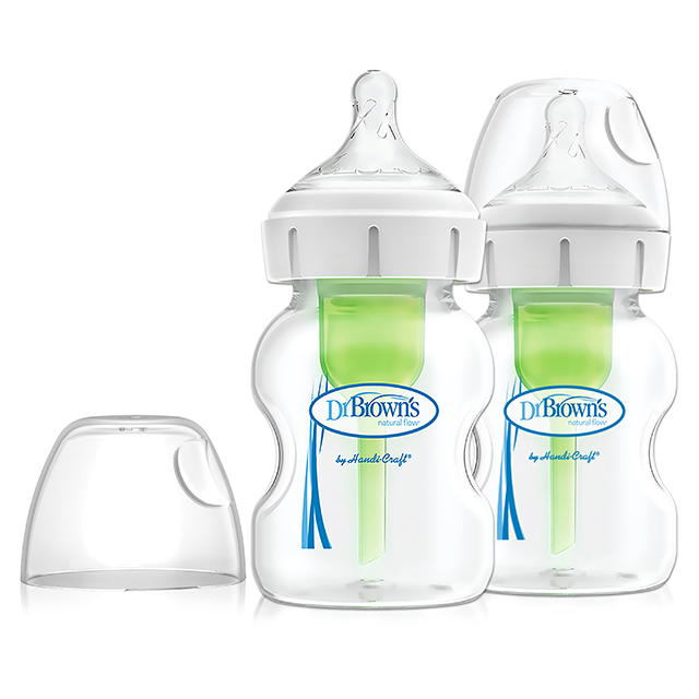 닥터브라운 젖병 PP 150ml 2P - 신생아 배앓이방지 와이드넥 옵션스플러스-출산준비 - 상품 이미지