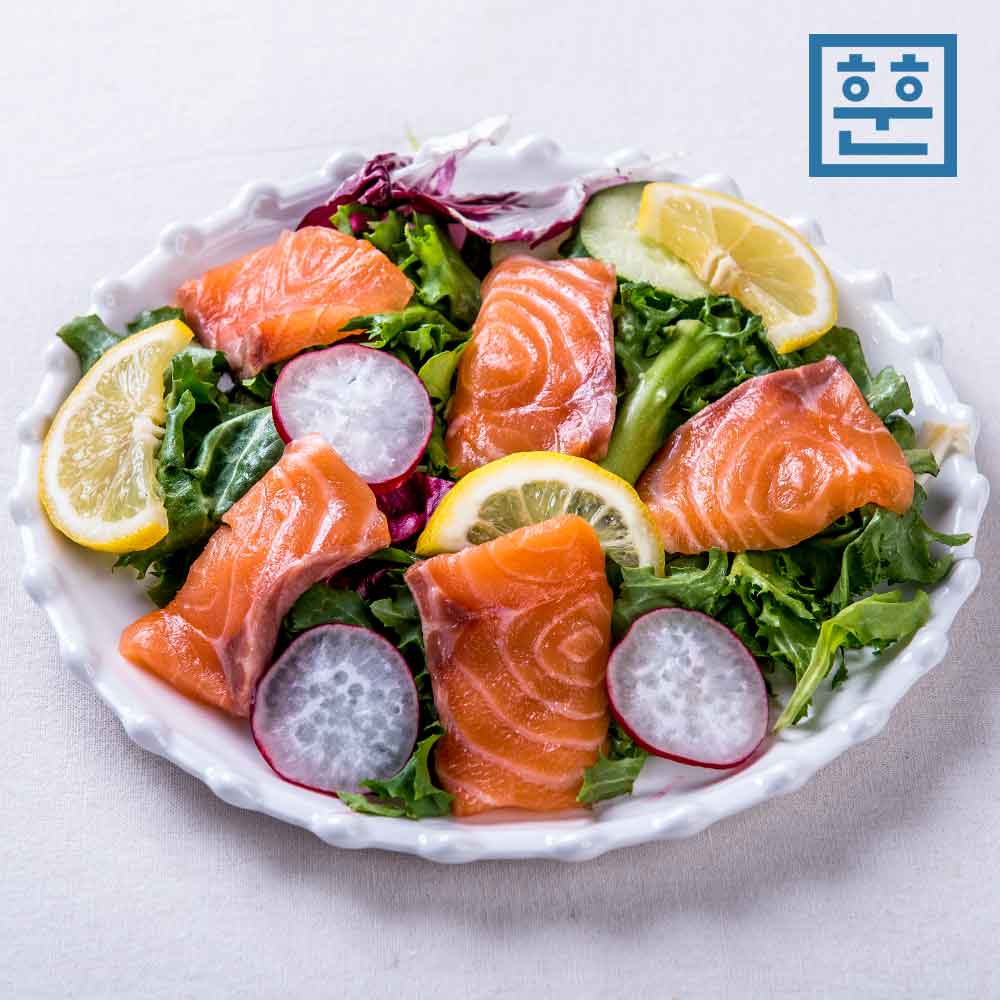 노르웨이 생연어 300g, 500g, 1kg (연어회 스테이크 초밥) 이미지 2
