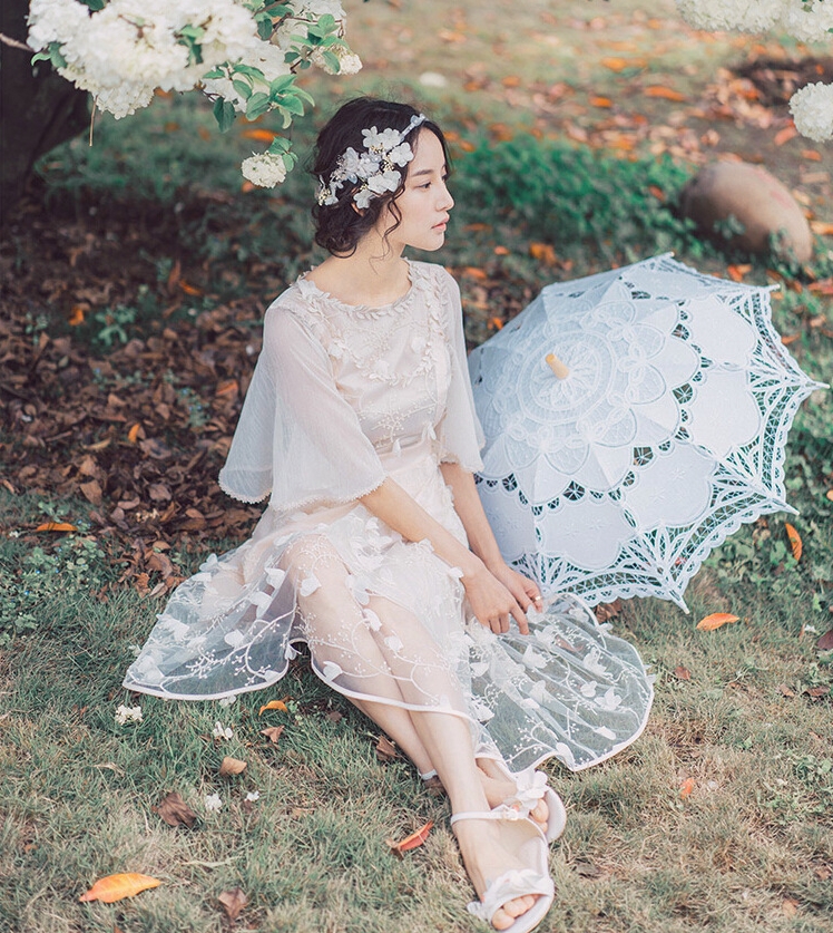레이스양산 셀프웨딩 촬영소품 결혼스냅