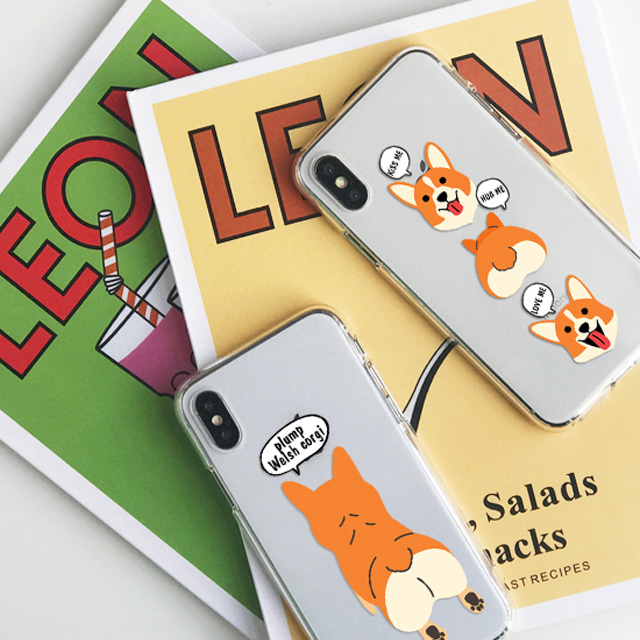 웰시코기 강아지 반려견 투명 젤리 케이스 - 상세 이미지 5