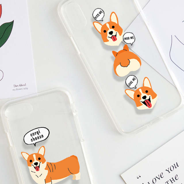 웰시코기 강아지 반려견 투명 젤리 케이스 - 상세 이미지 3