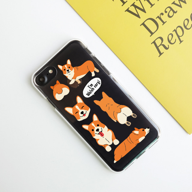 웰시코기 강아지 반려견 투명 젤리 케이스 - 상세 이미지 4