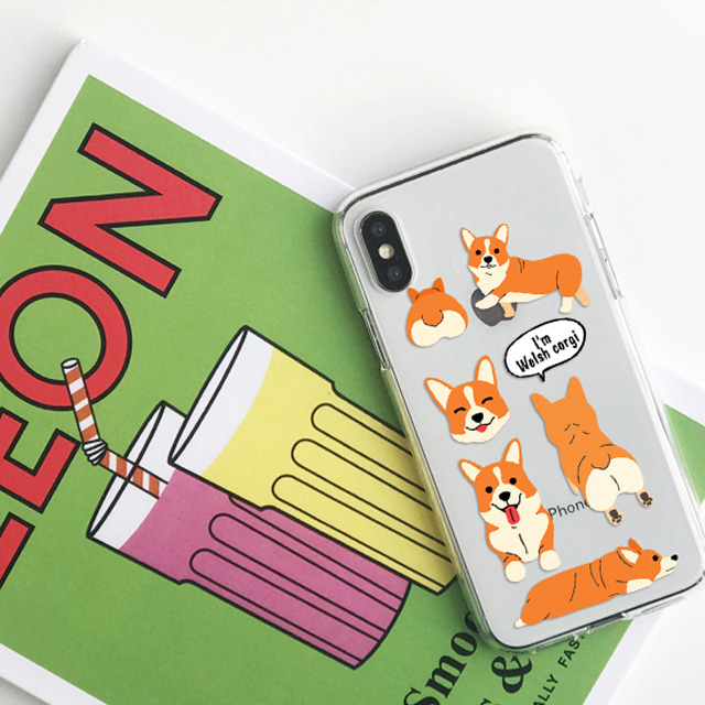 웰시코기 강아지 반려견 투명 젤리 케이스 - 상세 이미지 2