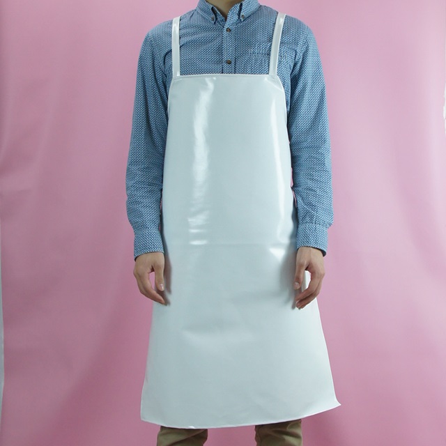 식당 주방 업소용 우레탄 양면 방수 앞치마 pu 목형 백색 중