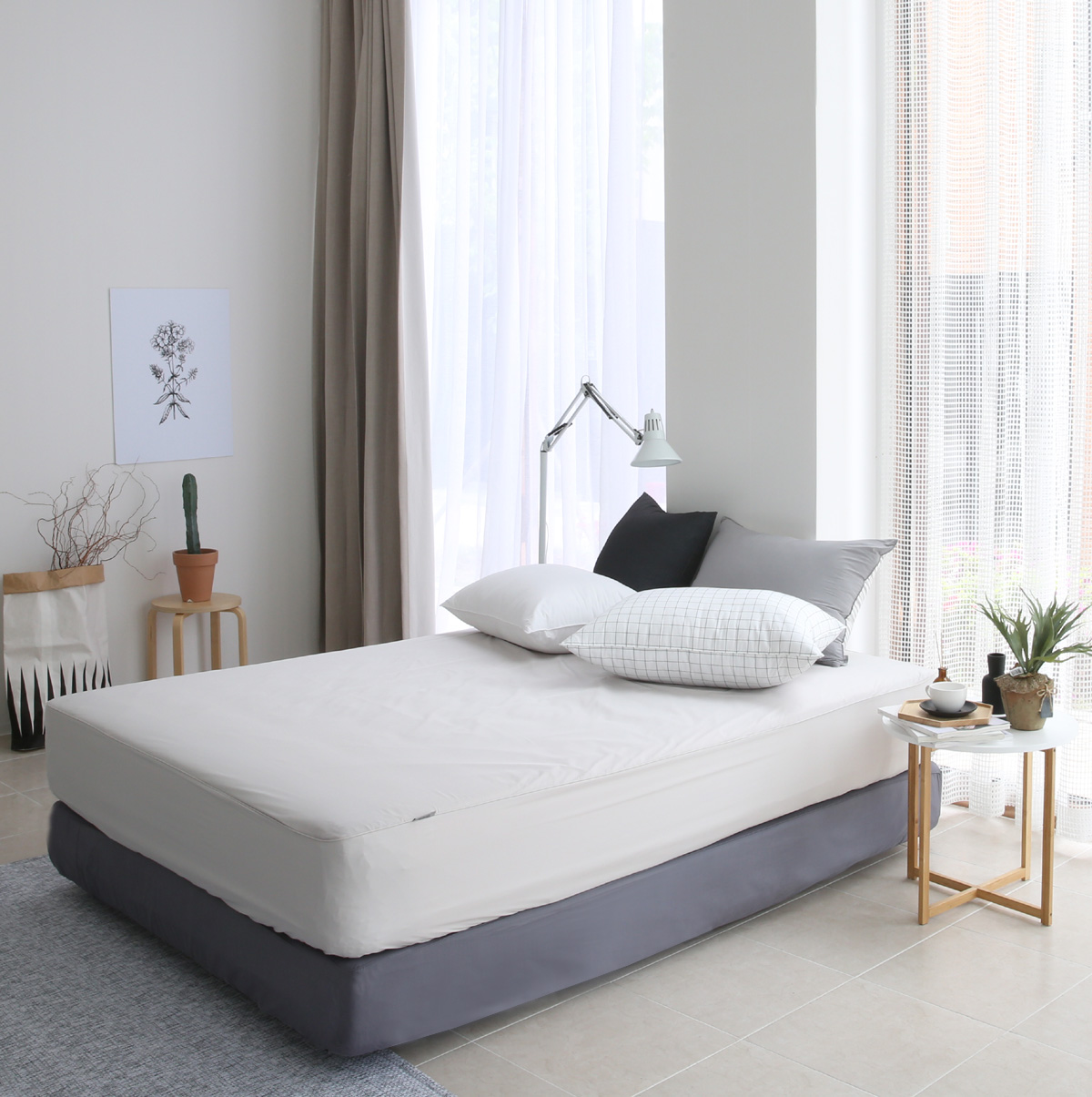 방수 매트리스커버 알러지케어 진드기차단 침대커버 SS