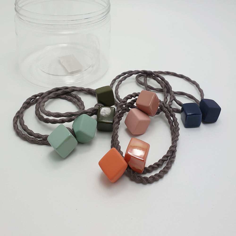 대용량 데일리 머리끈 세트+보관케이스 팔찌 헤어 고무줄 끈 진주 핀 똑딱핀 보석 삔 - 상세 이미지 4