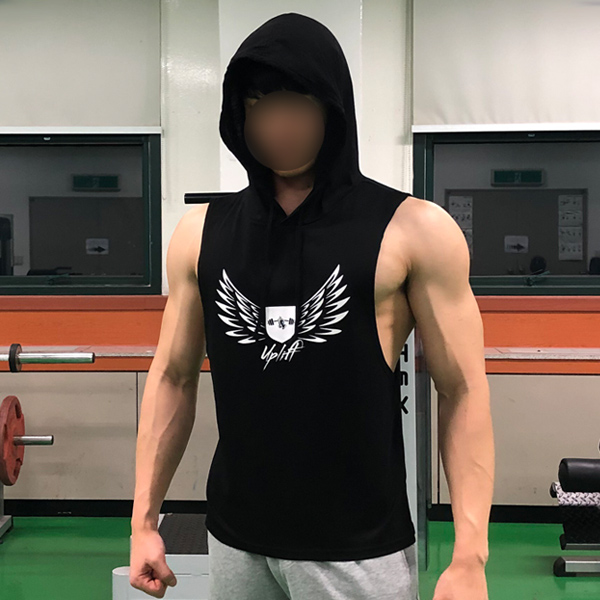 프리무브 머슬탑 후드 헬스나시 민소매 이글 운동복+ 이미지 6