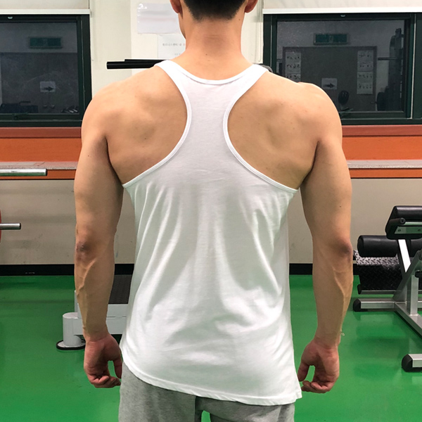 프리무브 머슬탑 언발 스컬 헬스롱나시 민소매 운동복+ - 상세 이미지 5