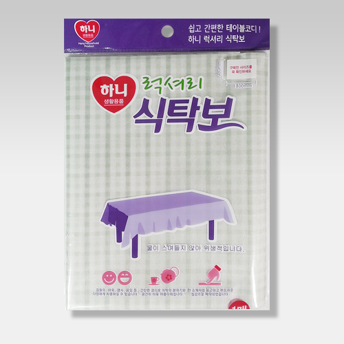 하니 럭셔리 방수 일회용 식탁보 1매입 (0388) 색상랜덤