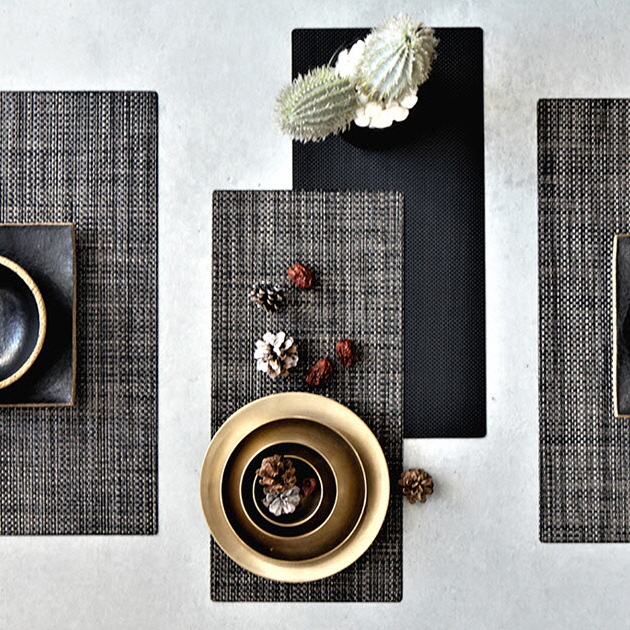 친환경 PVC 방수 식탁매트 / 스키니 테이블매트-딥그린