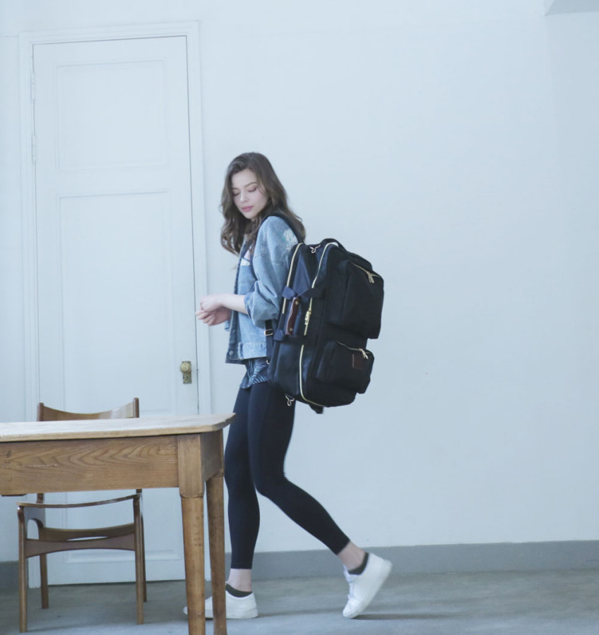 이비니아 4way 트래블 백팩, 블랙, 여행용 기내용 캐리어 3way 보스턴백 출장 판매처 상세 정보 이미지 3