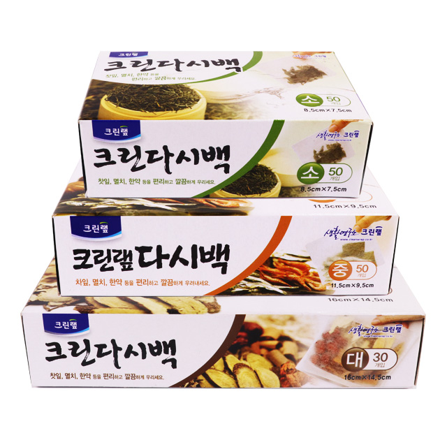 크린랩 다시백 국물팩 소 중 대 - 상품 이미지