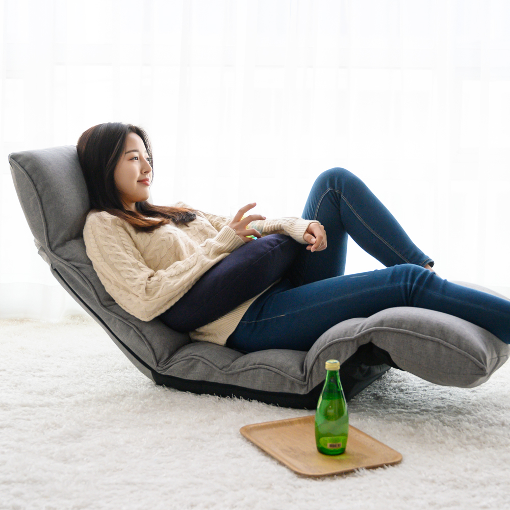 1인용 쇼파 좌식의자 각도조절 등받이의자 안락소파 쇼파베드 꺼지지않는 스프링