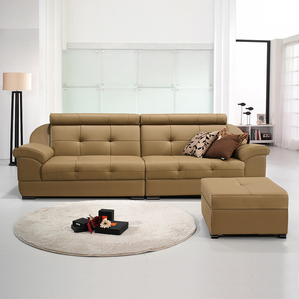 제니퍼 천연면피 소파 상세 쿠션 이미지