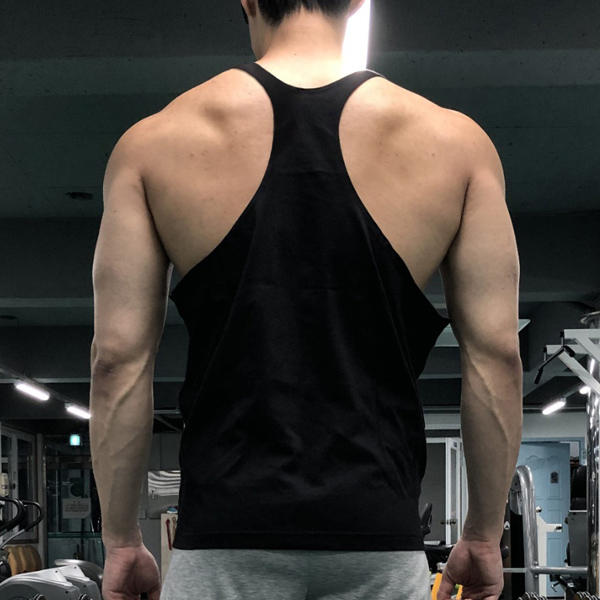 프리무브 머슬 헬스나시 딥컷 파워베어 짐웨어 운동복 - 상세 이미지 3