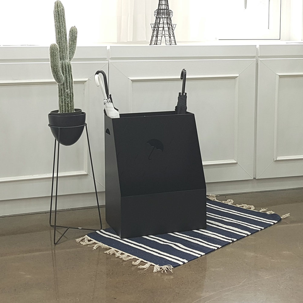 에코프랜 튼튼한 스틸 우산꽂이 대형 카페 학교 관공서 병원 로비 우산거치대