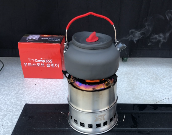 [캠프365] 캠핑 불멍 화로대 우드스토브 미니화로 우드 차콜 스타터 스토브 휴대용