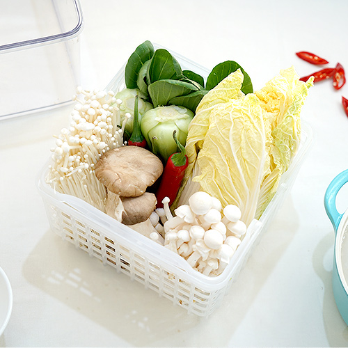 스카이락 점보 3호 (인바스켓) 5900ml 야채 과일 샐러드 보관 용기 통 - 상세 이미지 2