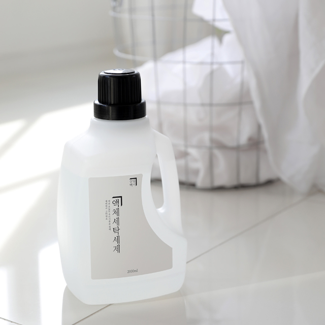 1+1 살림백서 세탁세제 2L 액체세제 천연 유래98% 중성 드럼 세탁기 일반 대용량