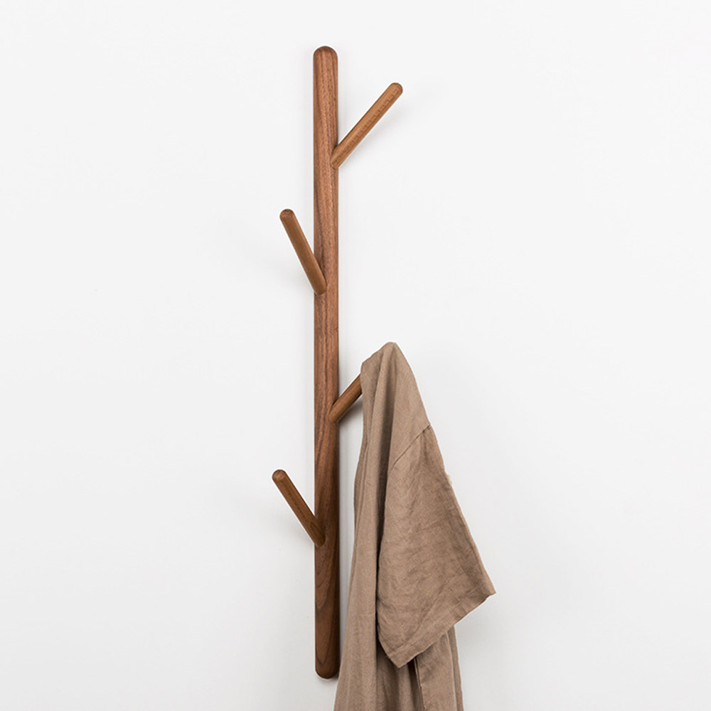 원목월넛벽행거