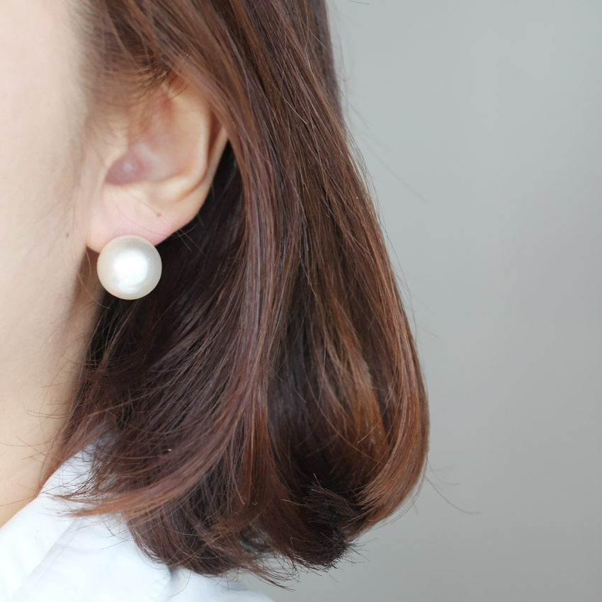 925실버 왕진주 귀걸이 16/14/12mm 혼주 한복 웨딩 촬영 결혼식 돌잔치 진주