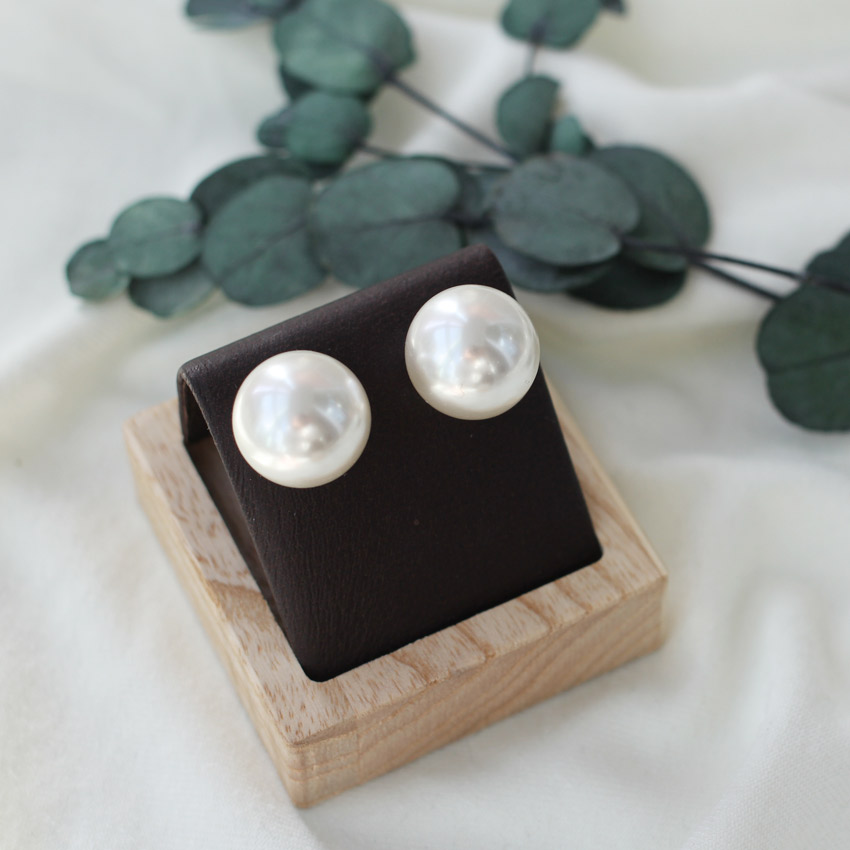 925실버 왕진주 귀걸이 16/14/12mm 혼주 한복 웨딩 촬영 결혼식 돌잔치 진주