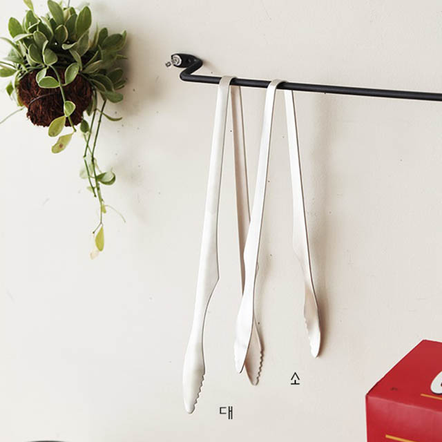 바닥에 닿지않는 엣지 고기집게 소(24cm) - 상품 이미지