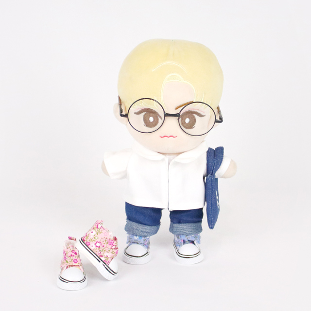 솜데이즈 아이돌 20cm 인형신발 5cm 플라워 스니커즈 2colors - 메인 이미지
