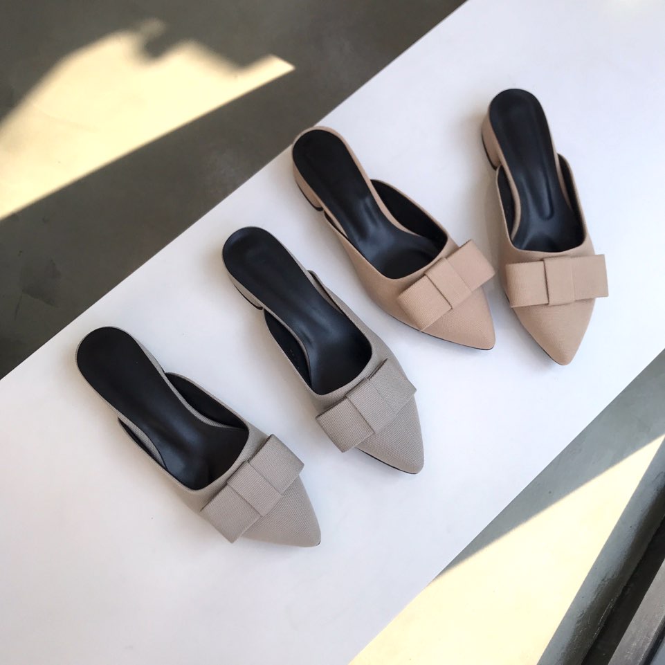 리본 스틸레토 뮬 슬리퍼힐 국내생산 블로퍼 4cm 슬리퍼힐 블로퍼 사용후기
