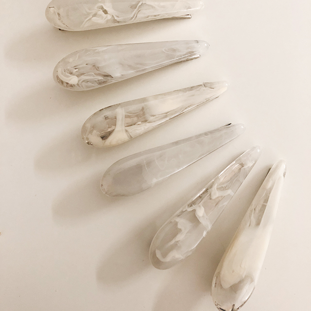 자개 진주 헤어핀 머리핀 똑딱핀 3종 세트 이미지 7