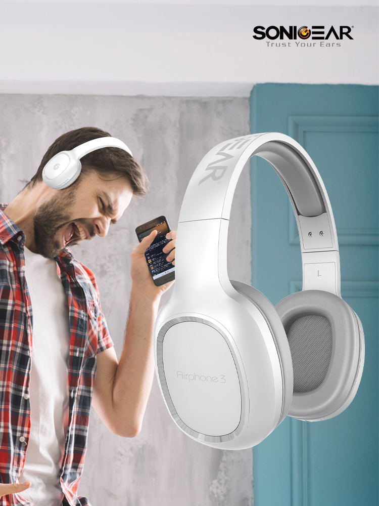 소닉기어 스테레오 블루투스 헤드폰 뉴 에어폰3