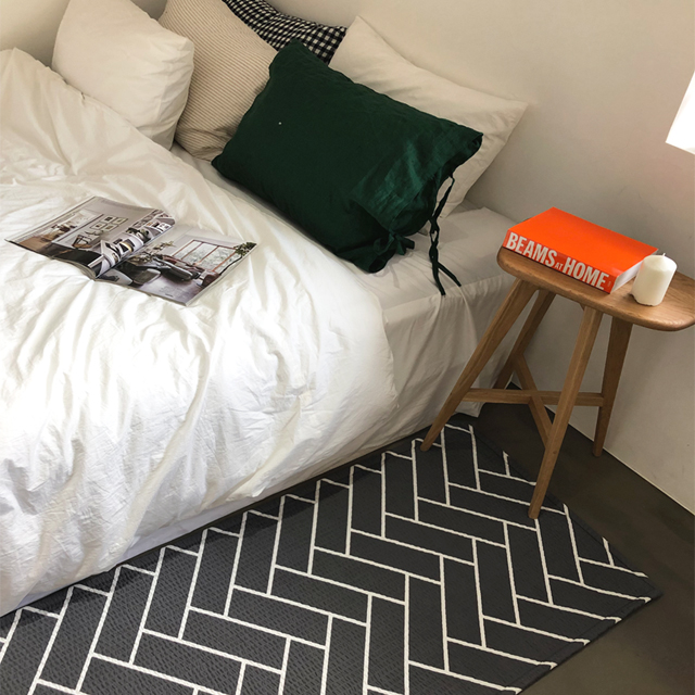 시어서커 지짐이 거실 여름러그 물세탁