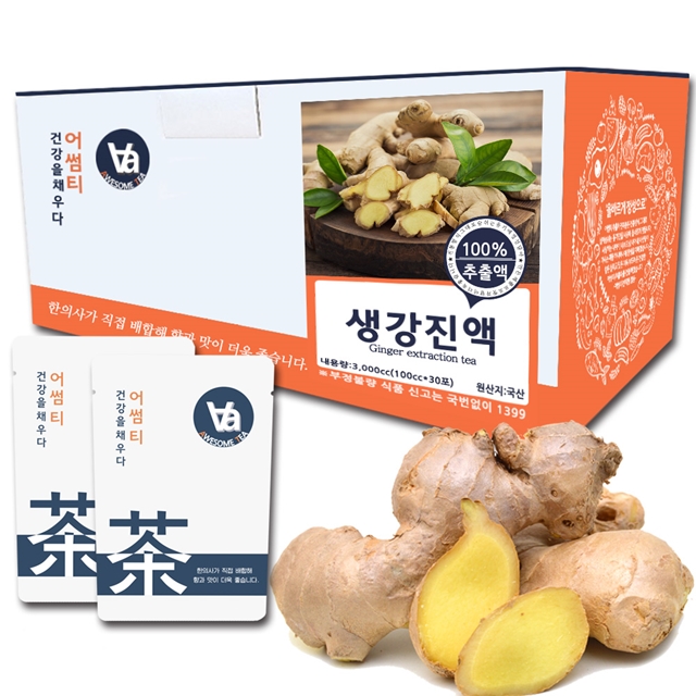 무설탕 국산 생강 즙 진액 100ml x 30개입