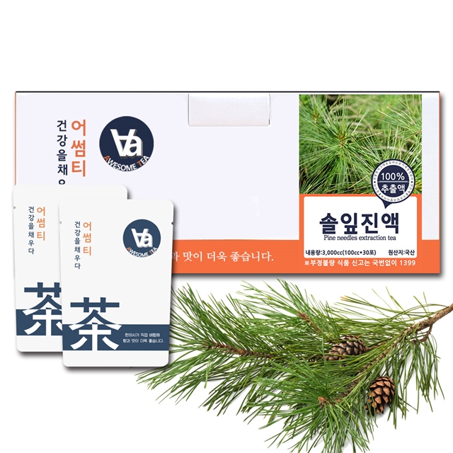 어썸티 국산 솔잎즙 진액 엑기스 100ml x 30개입 이미지 3