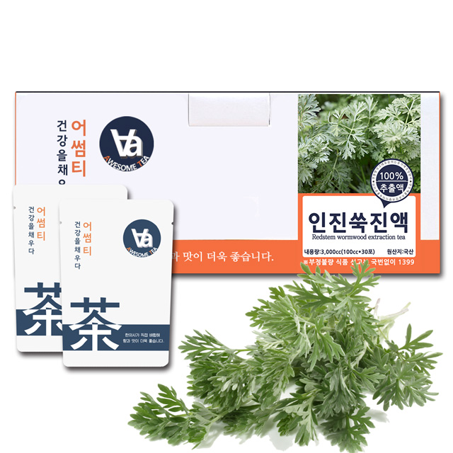 국산 인진쑥즙 진액 엑기스 100ml x 30개입 - 상세 이미지 3