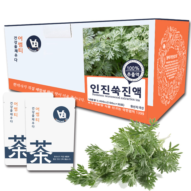 국산 인진쑥즙 진액 엑기스 100ml x 30개입 - 메인 이미지