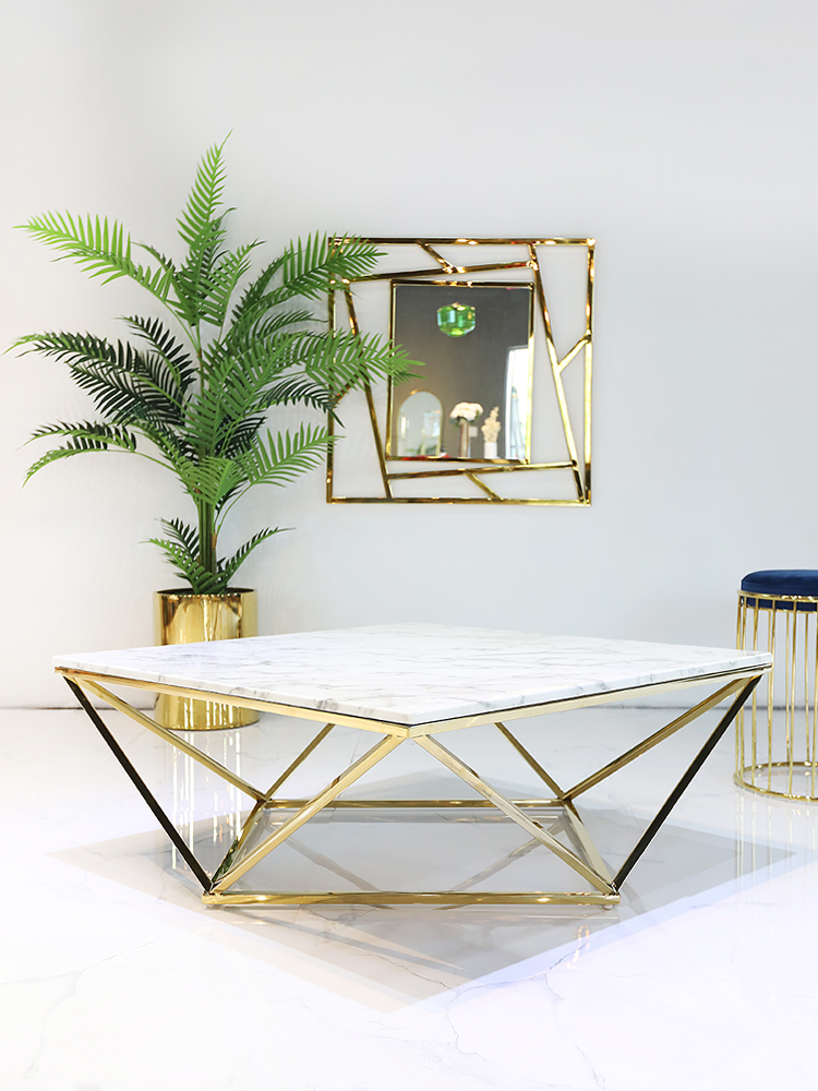 프랜시스 대리석 골드 인테리어 거실 좌탁 소파 테이블 SL056