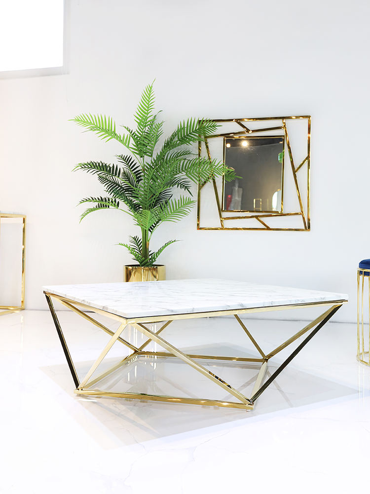 프랜시스 대리석 골드 인테리어 거실 좌탁 소파 테이블 SL056