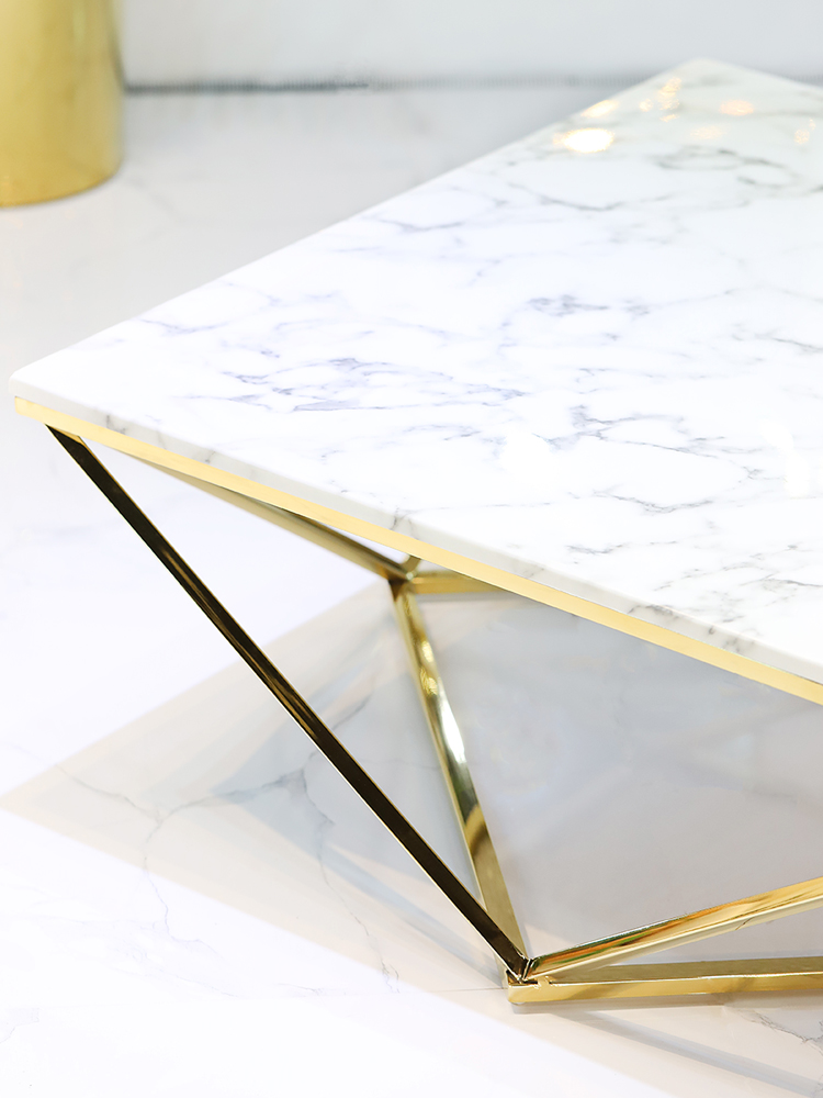 프랜시스 대리석 골드 인테리어 거실 좌탁 소파 테이블 SL056