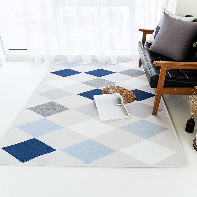 마이하우스 먼지없는 방수 사계절 거실 러그 다이아 200x145