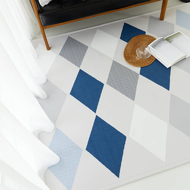 마이하우스 먼지없는 방수 사계절 거실 러그 다이아 200x145