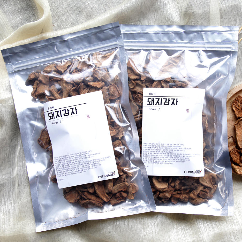 허브나래 볶은 말린 돼지감자차 500g+500g - 상품 이미지