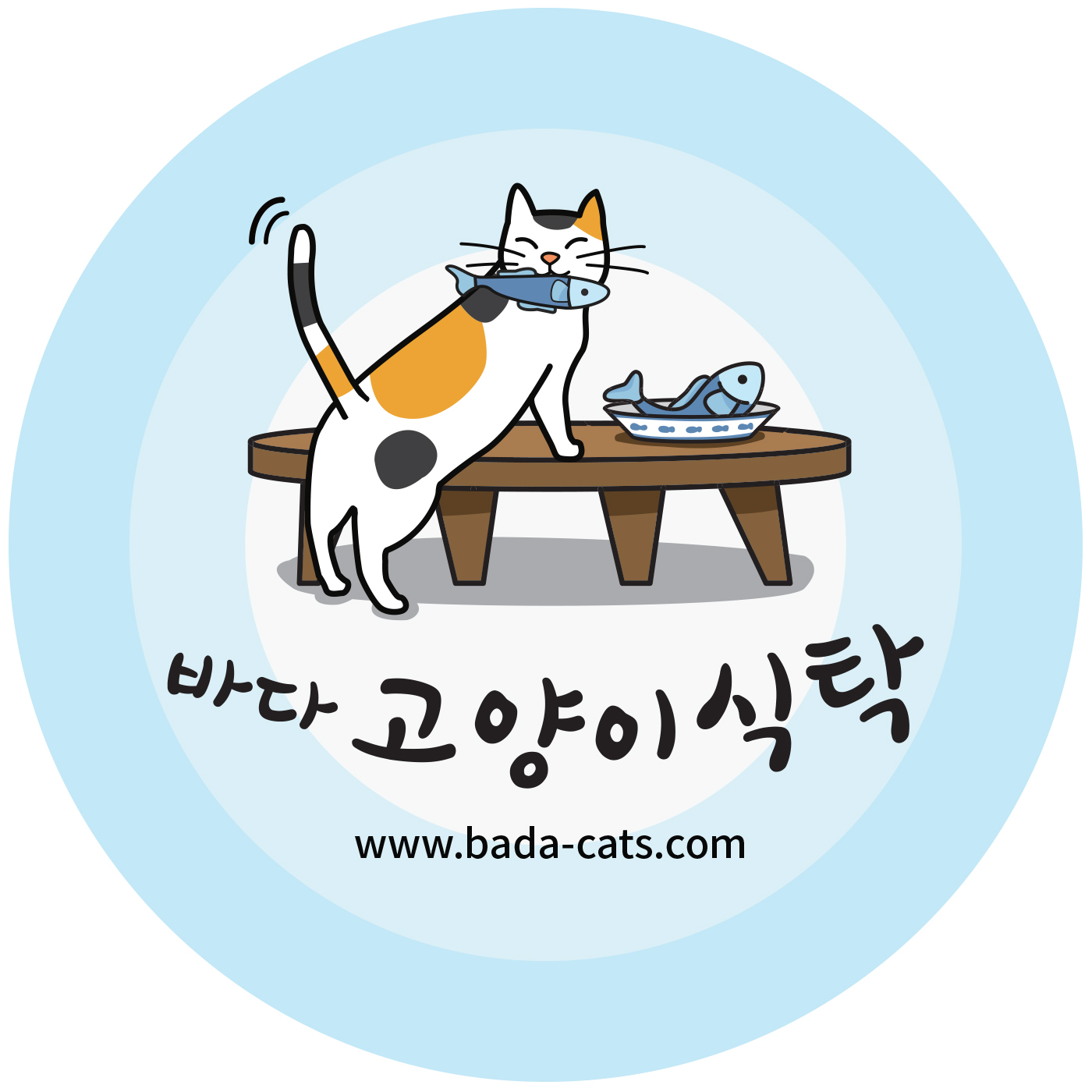 바다고양이식탁 스토어 로고