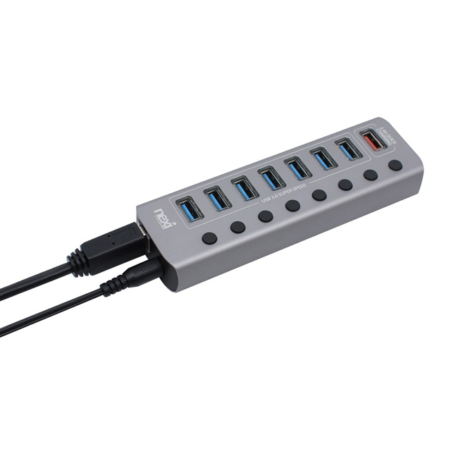 넥시 NX-U1009P USB3.0 7포트 충전 1포트 PD 1포트 유전원허브 NX810 - 상세 이미지 5