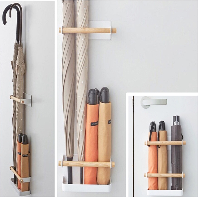 자석 마그네틱 우산꽂이 길이조절 부착형 소형 미니 장 우산