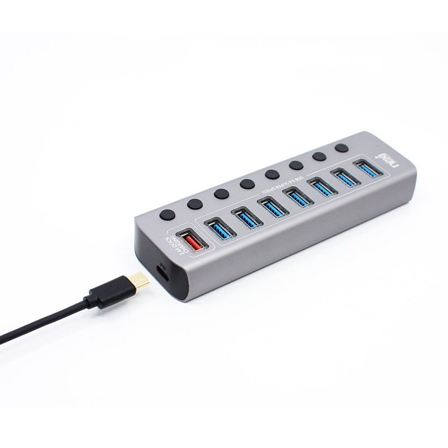 넥시 NX-U1009P USB3.0 7포트 충전 1포트 PD 1포트 유전원허브 NX810 - 상세 이미지 2